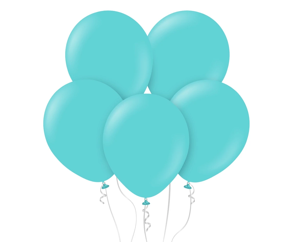 Balony Kalisan 18", standard Aqua (Aqua), 25 szt.